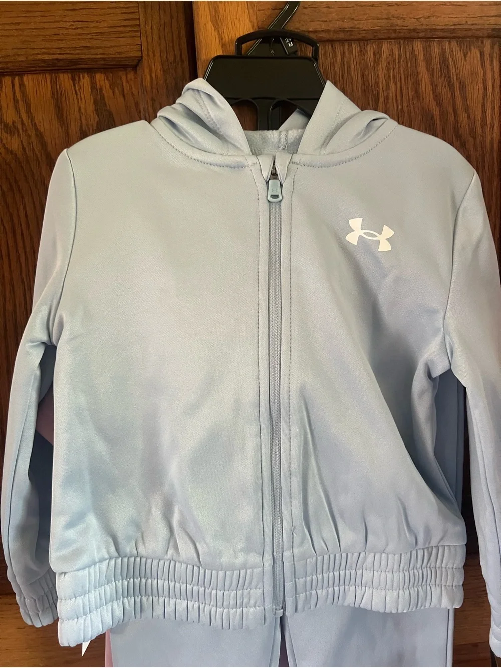 Under Armour Light Blue Girls Hooded Jacket & Joggers Set